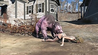 Fallout 4'Te Anime Hentai Canavar Pornosu