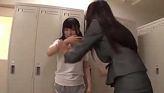 Lesbian Teacher Has Sex With Her Student In A Classroom - Video