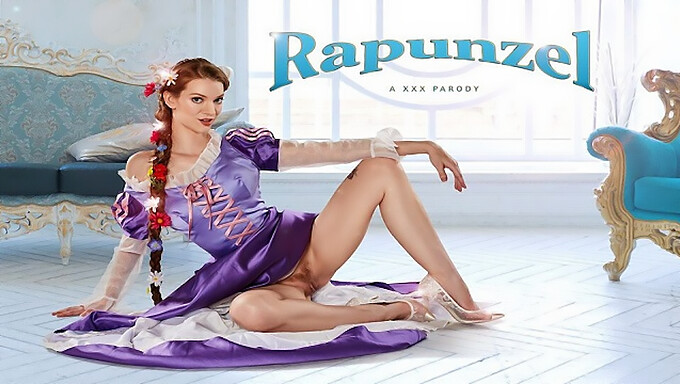 Kozplaying Kot Rapunzel, Erin Everheart Prosi Za Debel Penis