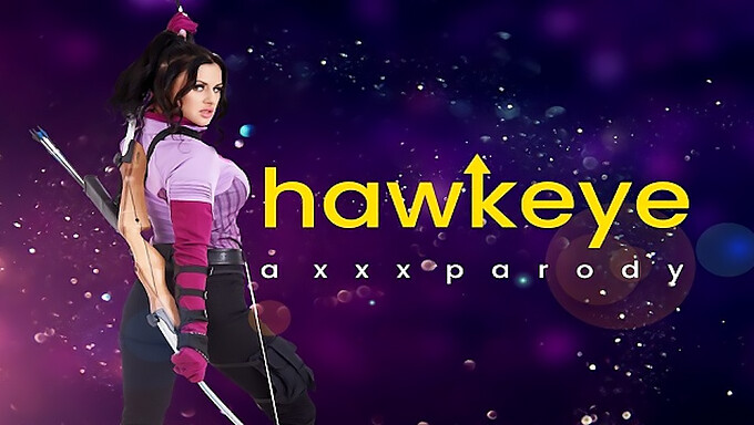 Η Καστανή Καστανή Hawkeye Kate Bishop Παίρνει Ένα Πέος Στο Στόμα Της