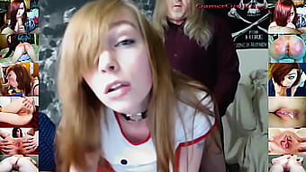 18+ Gamer-Jente Roxy Leverer En Forbløffende Deepthroat Og Creampie-Show